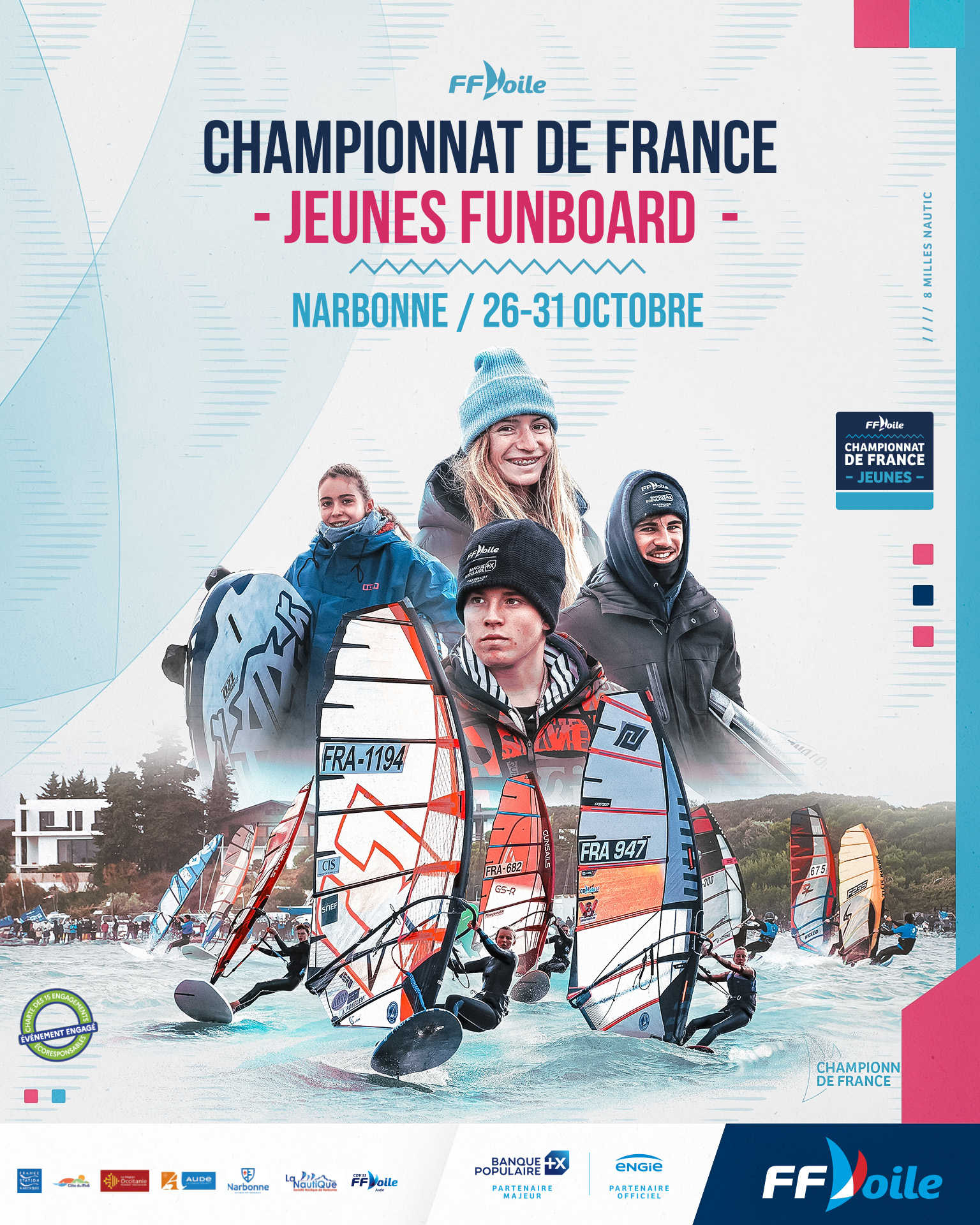 Championnat de France Jeunes Funboard - Narbonne